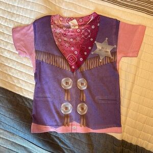 Sheriff western cowgirl tshirt with badge 18-24 months